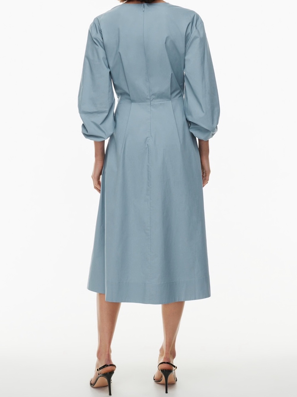 Aritzia Babaton Brighton Poplin Dress | Size M | Light Blue - Picture 5 of 12